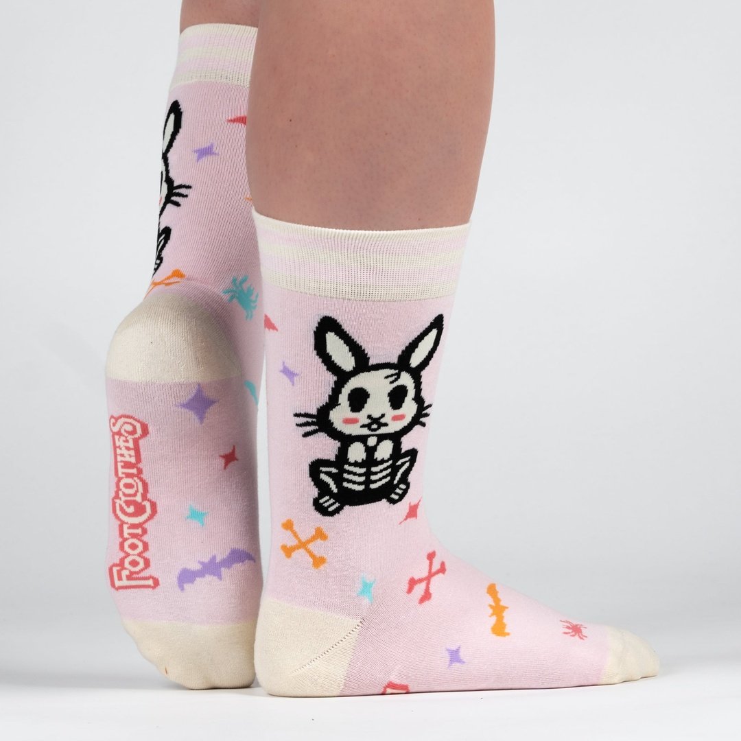 Skelly Bunny Crew Socks