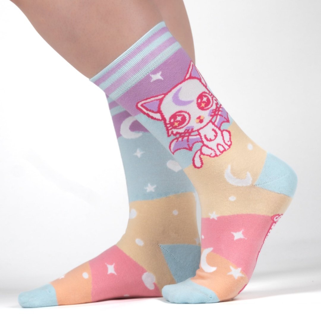 Mystic Kitty Crew Socks