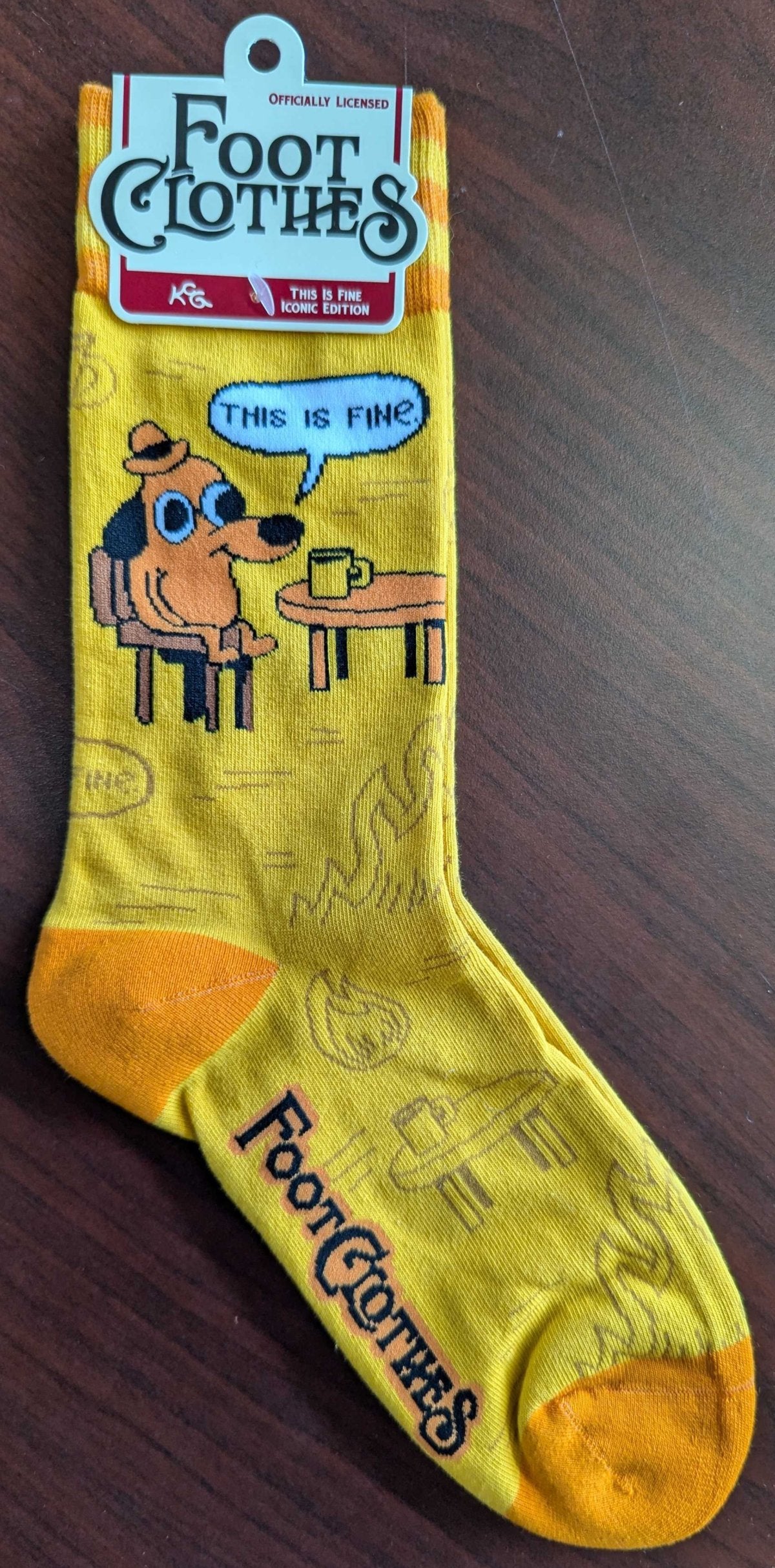 IMPERFECT This is Fine: Iconic Edition Crew Socks