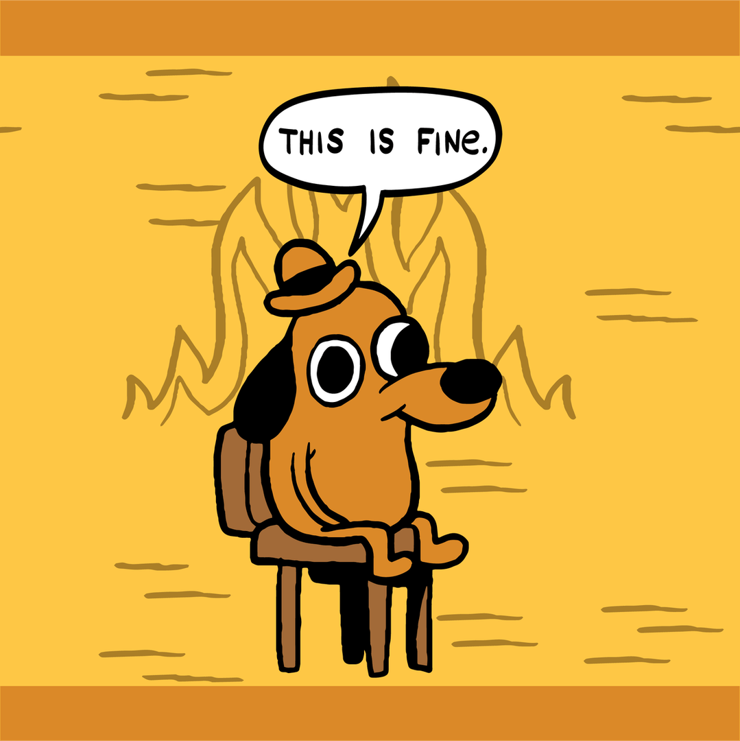 This is Fine: Classic Edition Ankle Socks