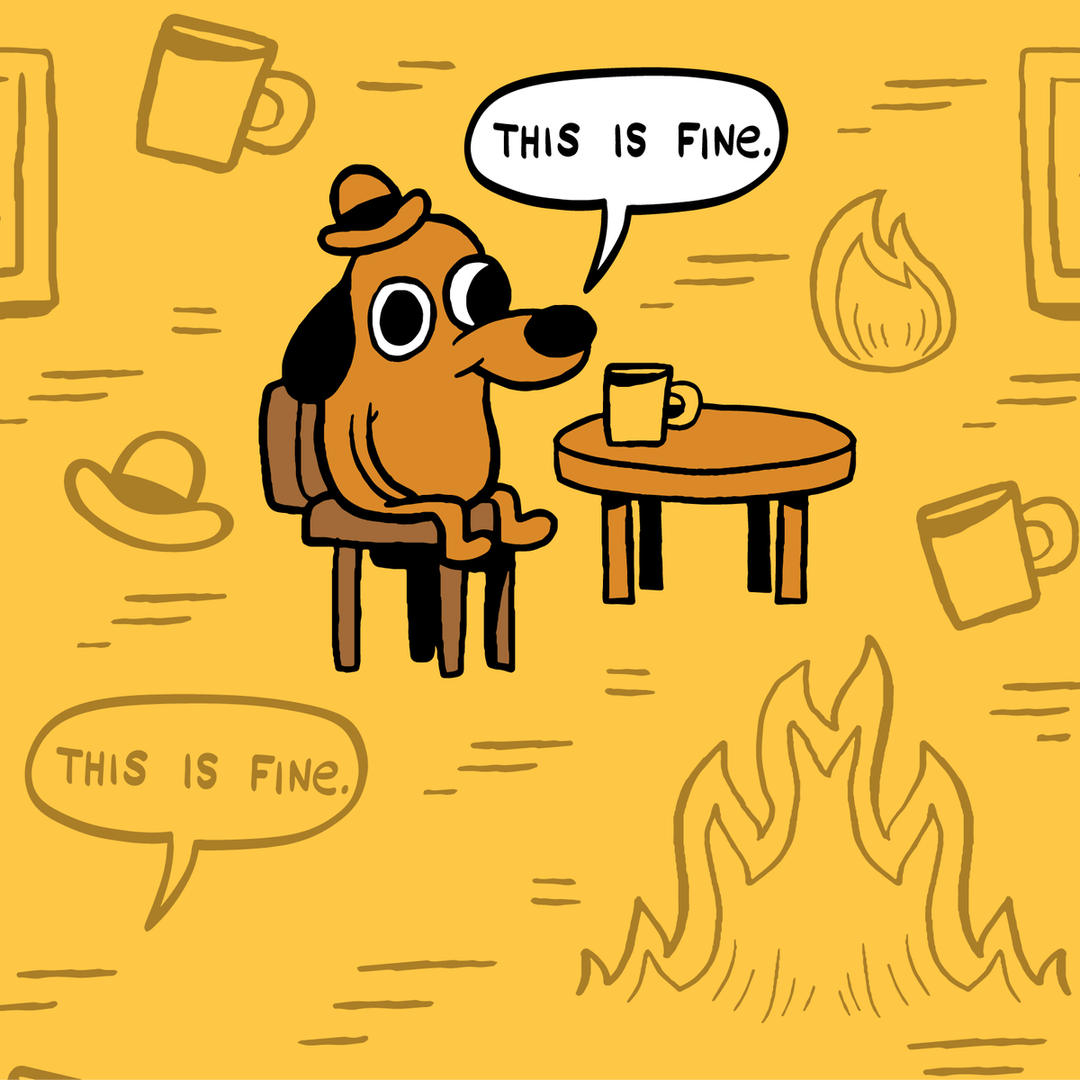 This is Fine: Iconic Edition Crew Socks