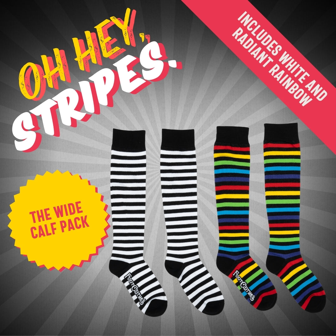 Oh, Hey. Wide Calf Stripes Pack | 2 Designs