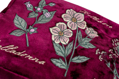 Baneful Botany Velvet Cosmetic Bag