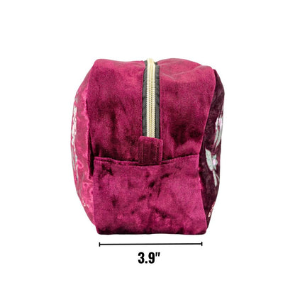 Baneful Botany Velvet Cosmetic Bag