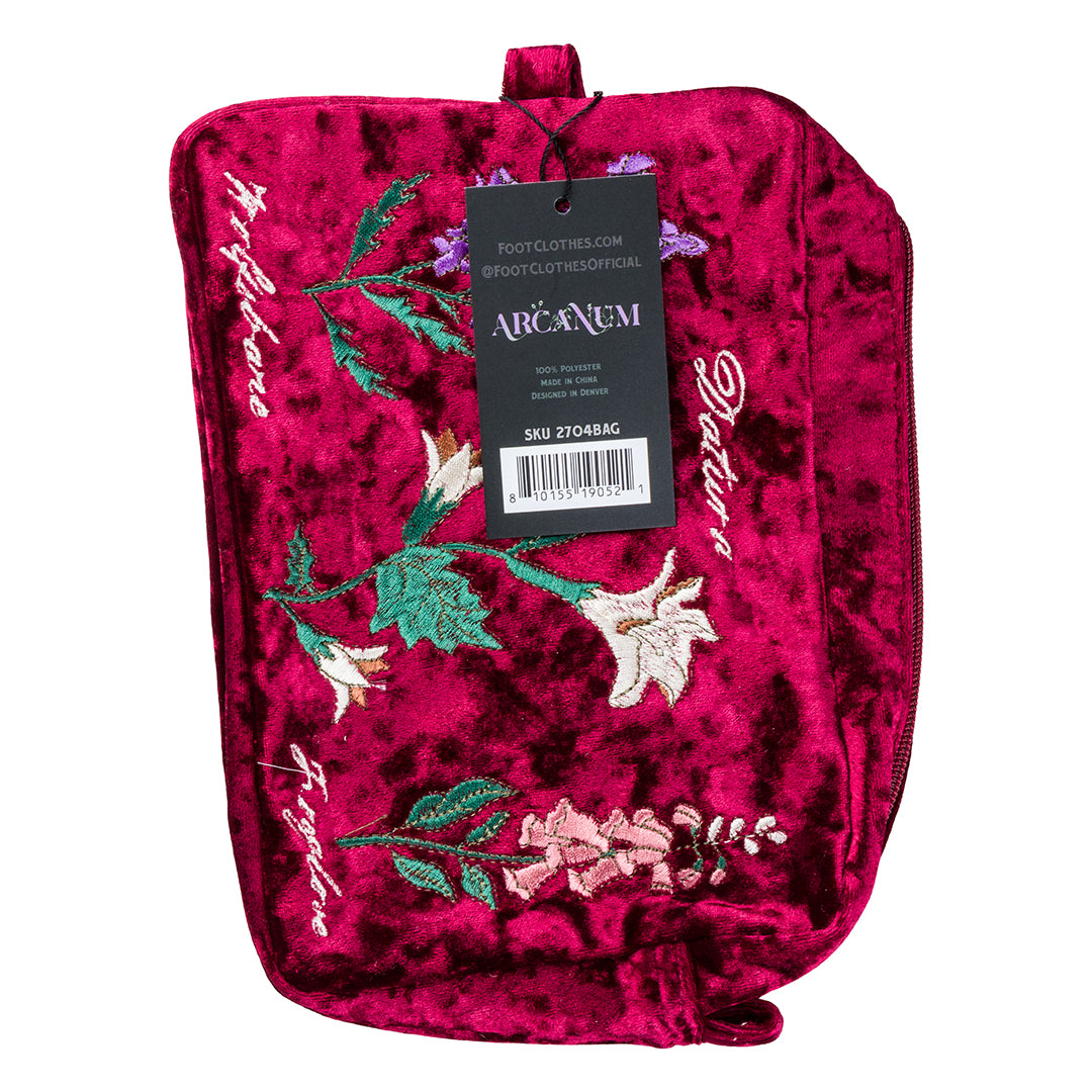 Baneful Botany Velvet Cosmetic Bag