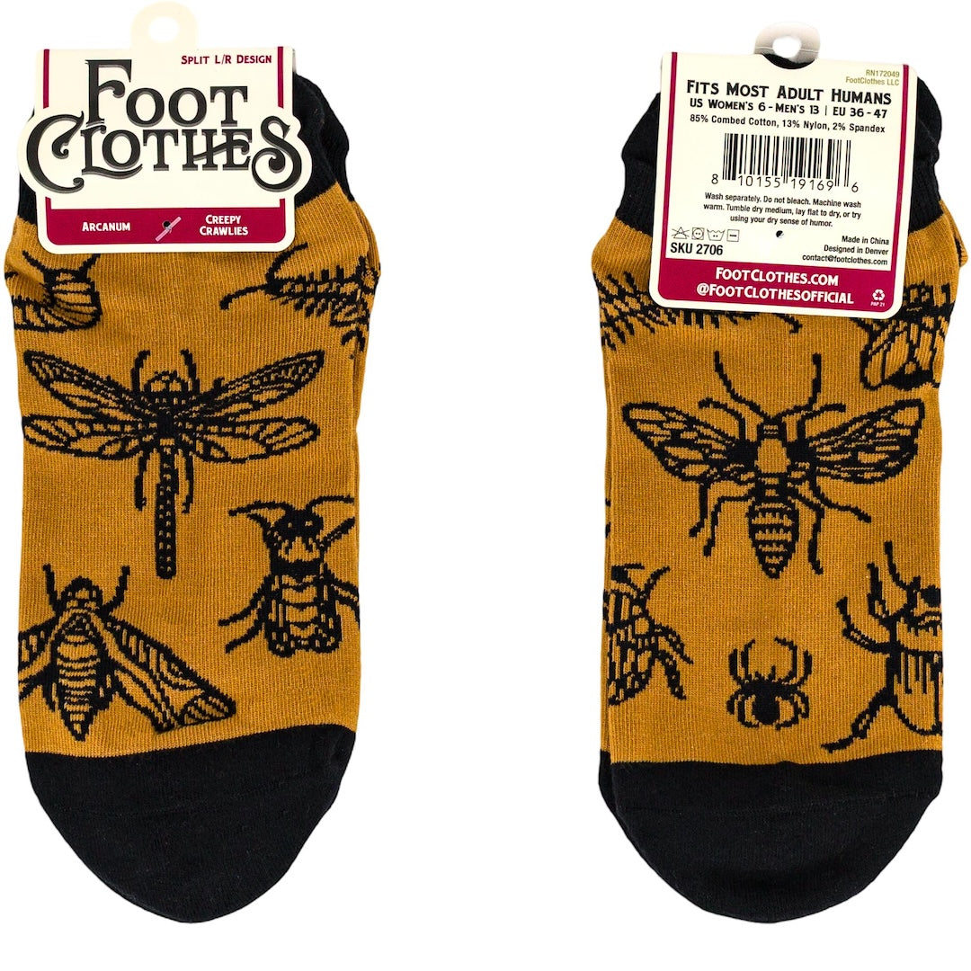 Creepy Crawlies Ankle Socks - FootClothes