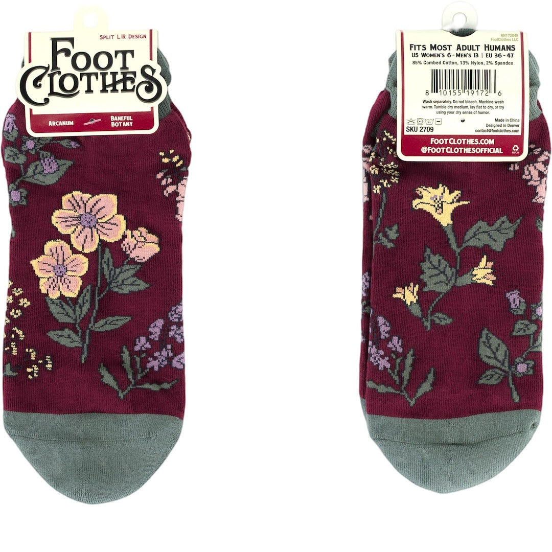 Baneful Botany Ankle Socks - FootClothes