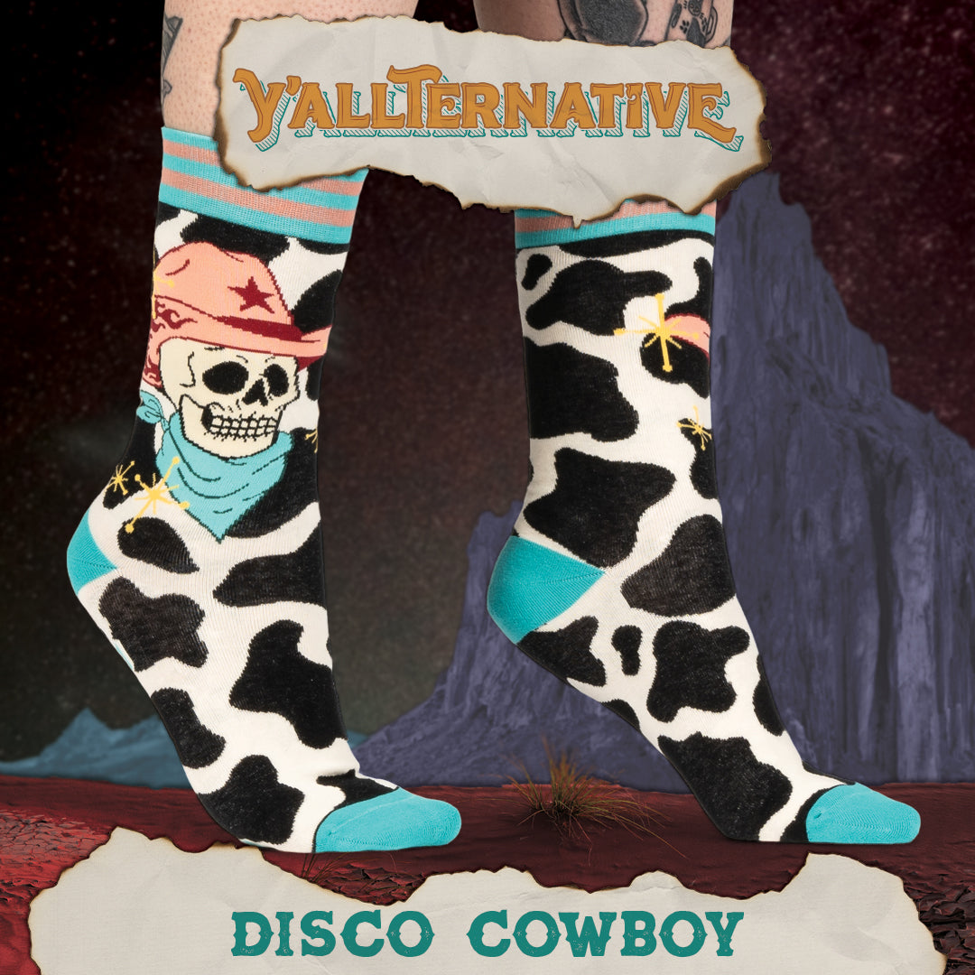 Disco Cowboy Crew Socks