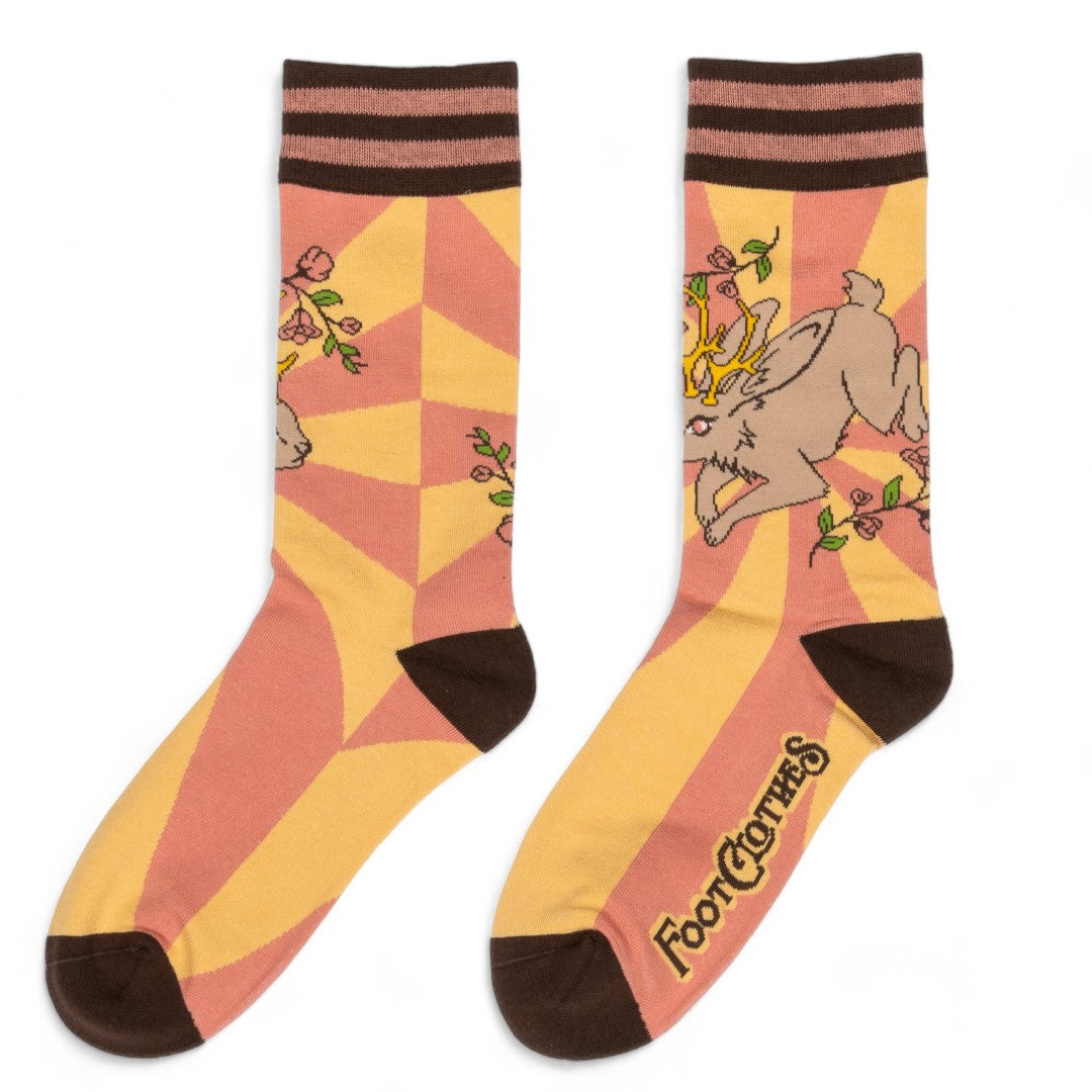 Jackalope Crew Socks