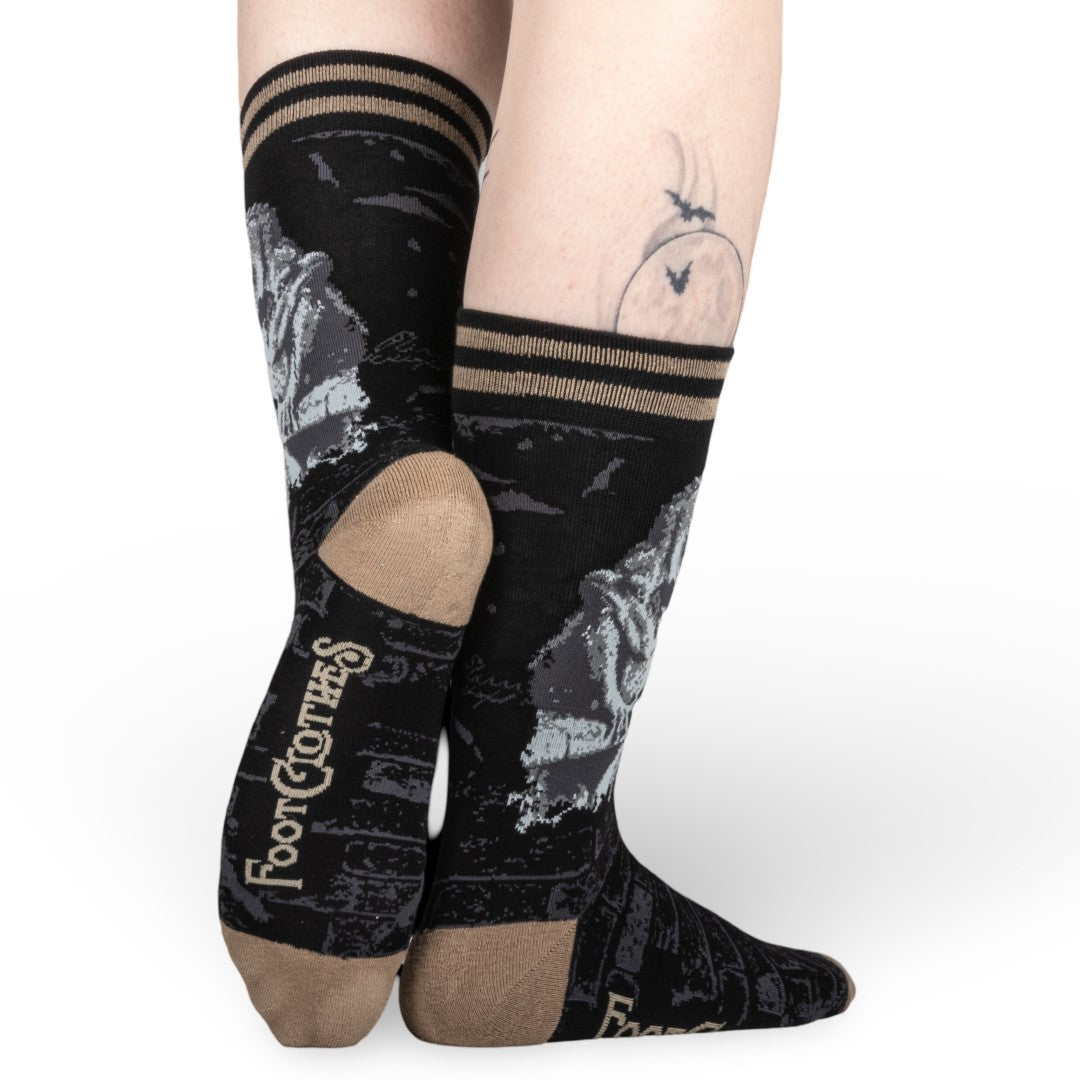 Gargoyle Guardian Crew Socks