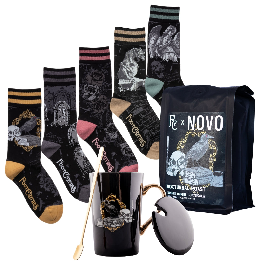 LIMITED Nocturnal Coffee Lover Crew Sock Gift Pack