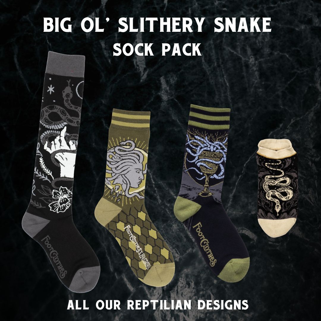 Big Ol' Slithery Snake Sock Pack | 4 Designs