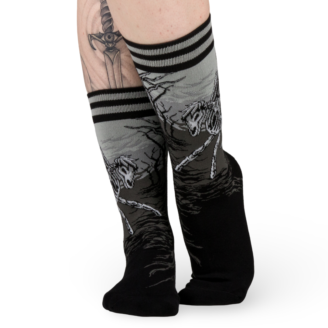 Death on a Pale Horse Crew Socks