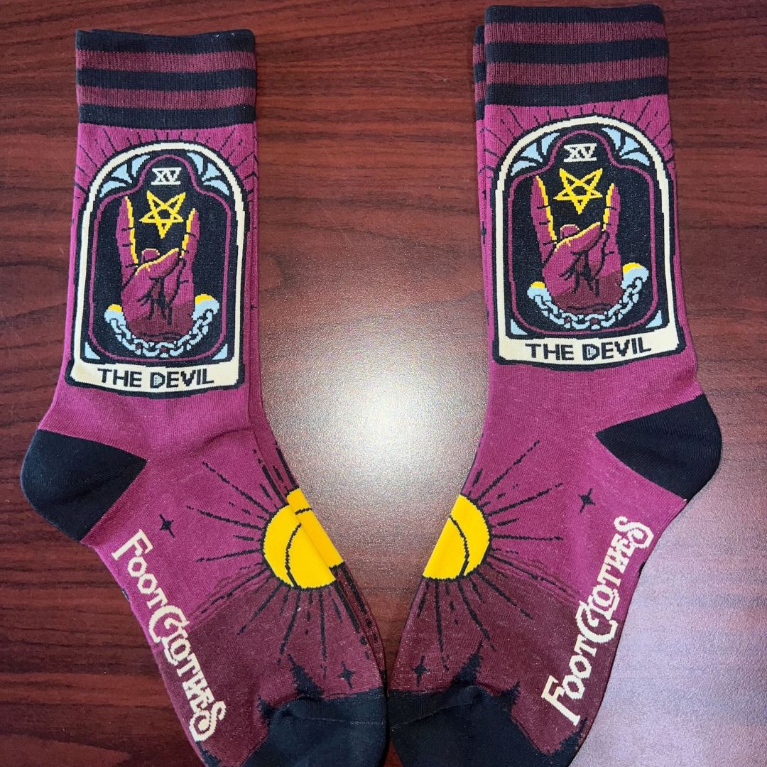 IMPERFECT The Devil Tarot Nouveau Crew Socks