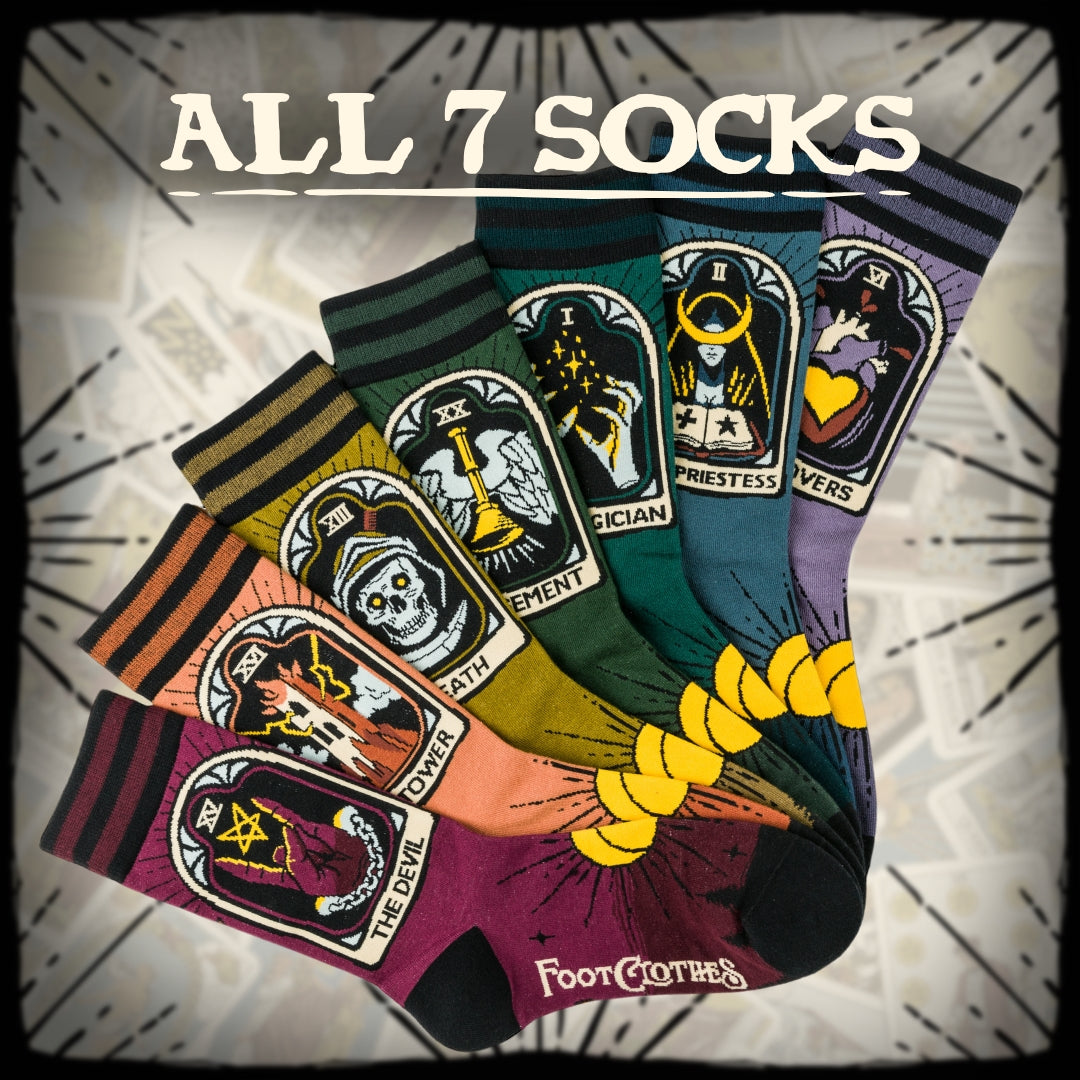 Tarot Nouveau Crew Sock Pack | 7 Designs