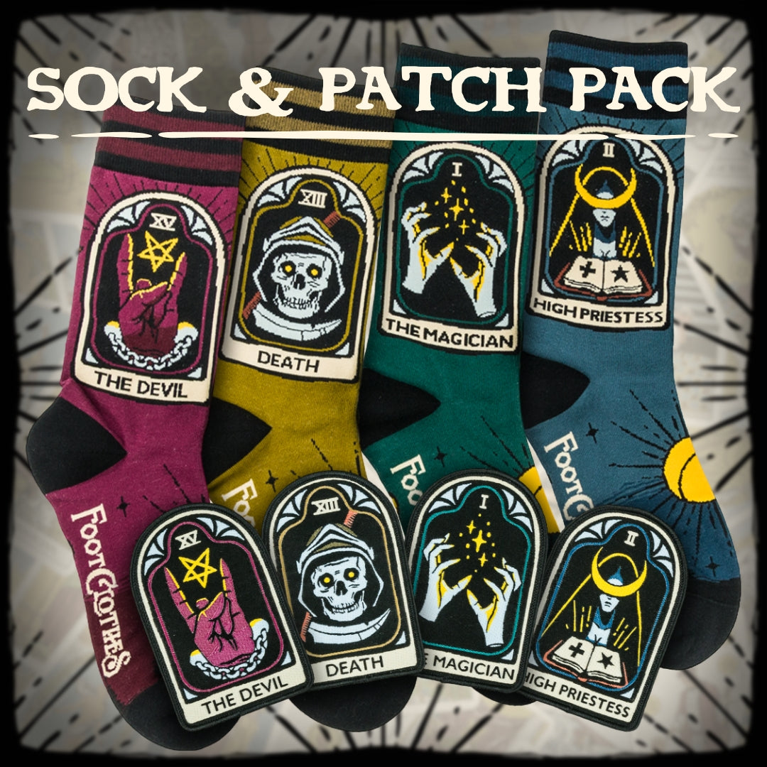 LIMITED Tarot Nouveau Sock and Patch Pack | 4 Designs