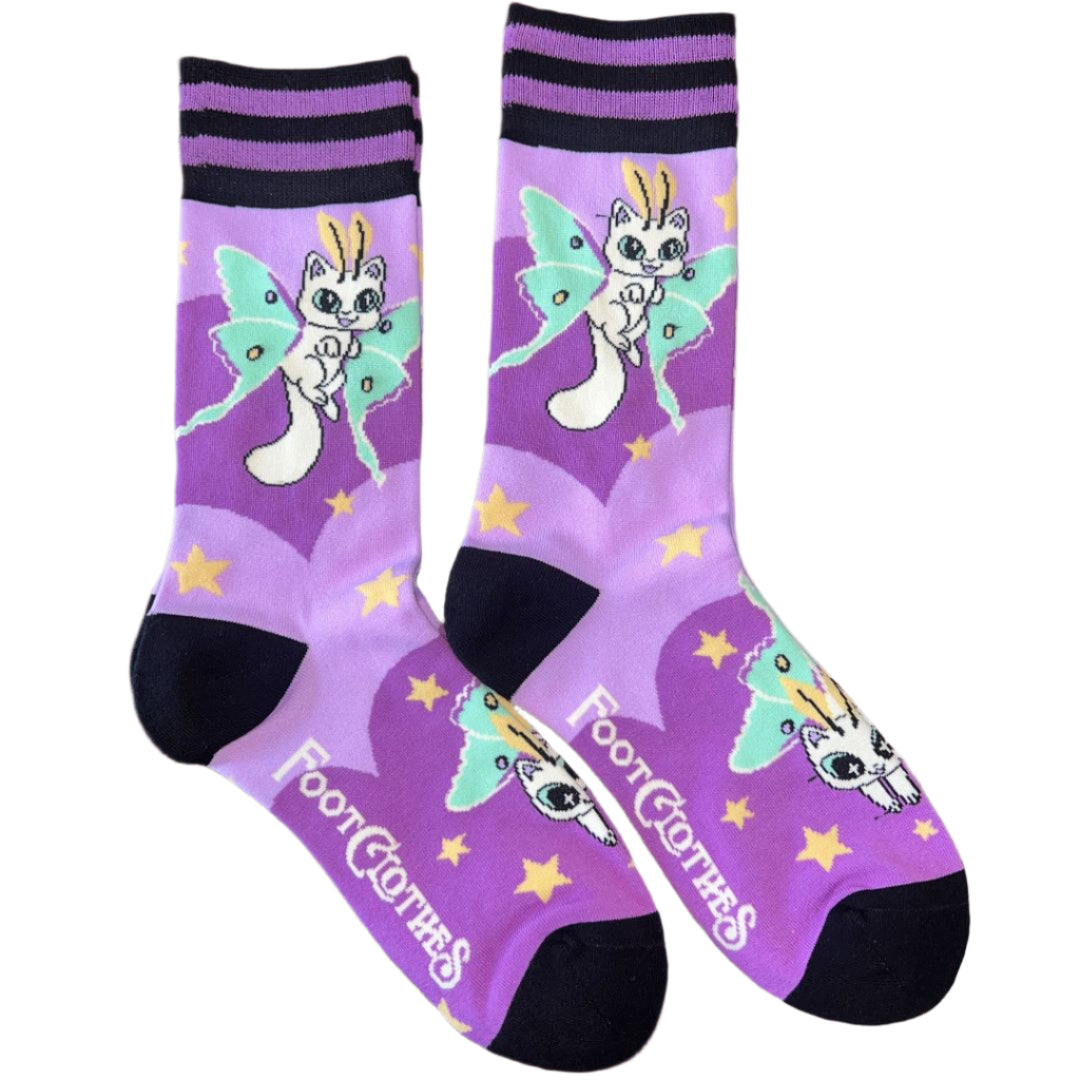 IMPERFECT Kitty Moths Crew Socks