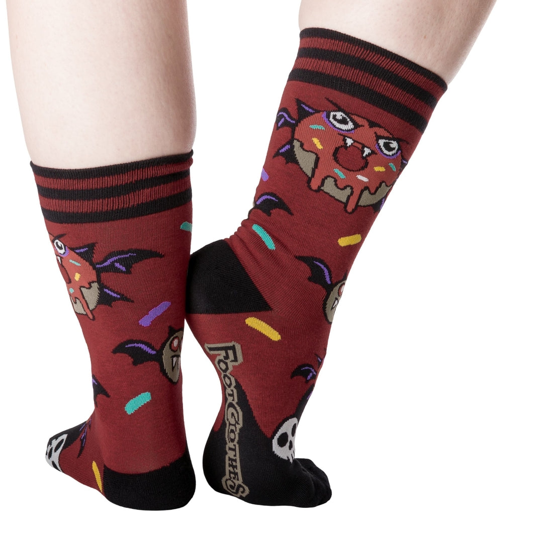 Vampire Donut Crew Socks