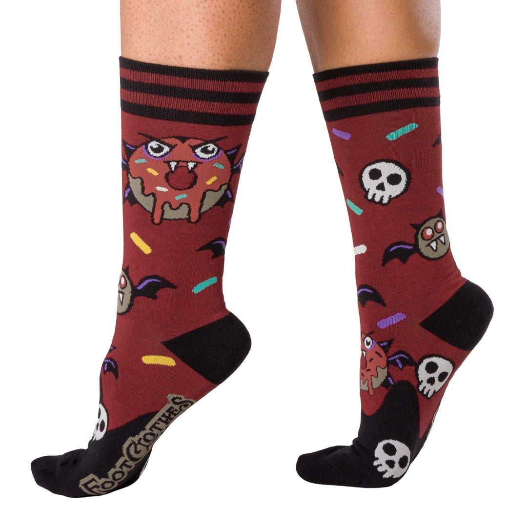 Vampire Donut Crew Socks