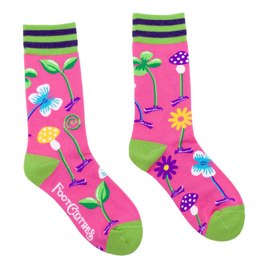 Trippy Clippies UV Reactive Crew Socks