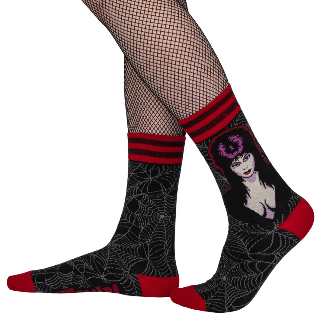 Elvira Mistress of the Dark Crew Socks - FootClothes
