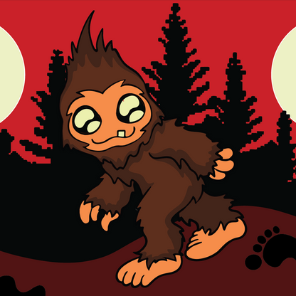 Cute Bigfoot Crew Socks