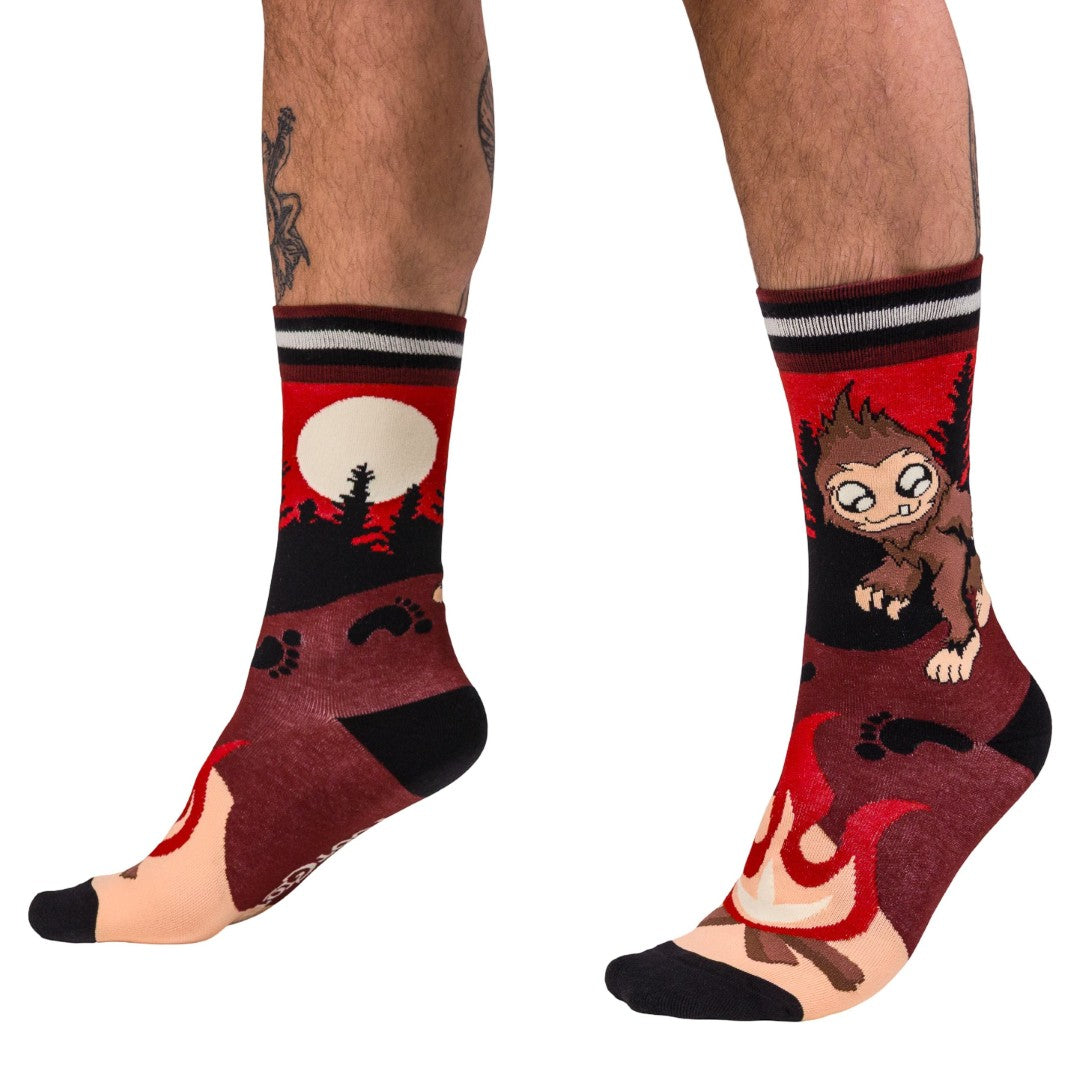Cute Bigfoot Crew Socks