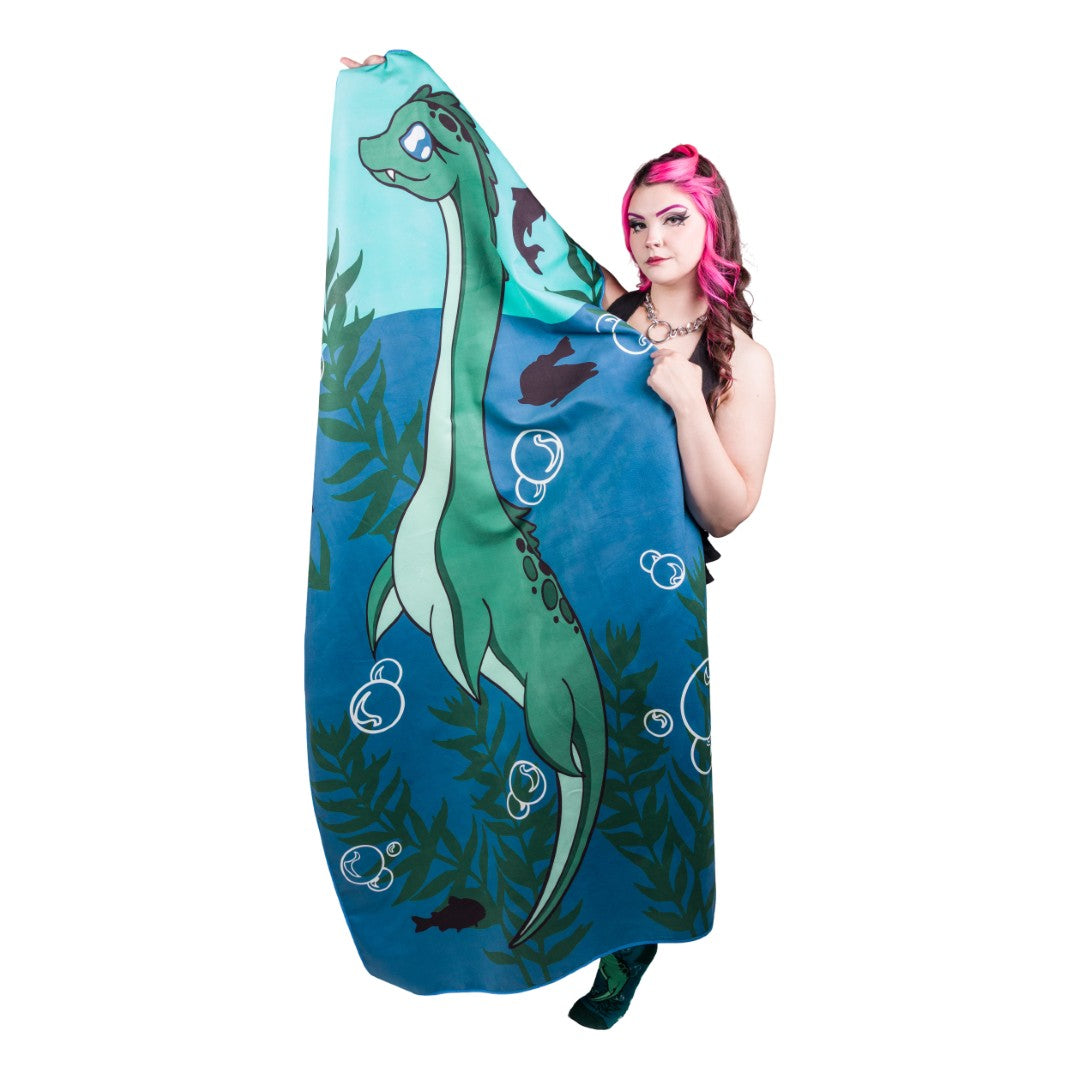 LIMITED Cute Nessie Quick Dry Suede Beach Towel