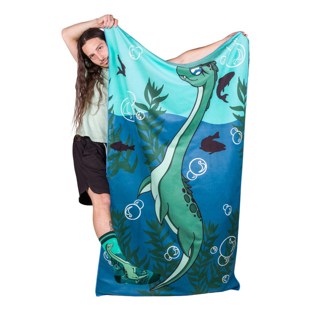 LIMITED Cute Nessie Quick Dry Suede Beach Towel