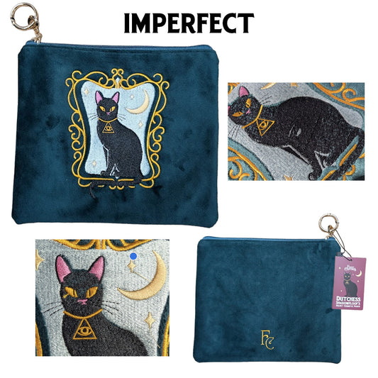 IMPERFECT Duchess Shadowfloof's Mew World Order Large Velvet Cosmetics Bag