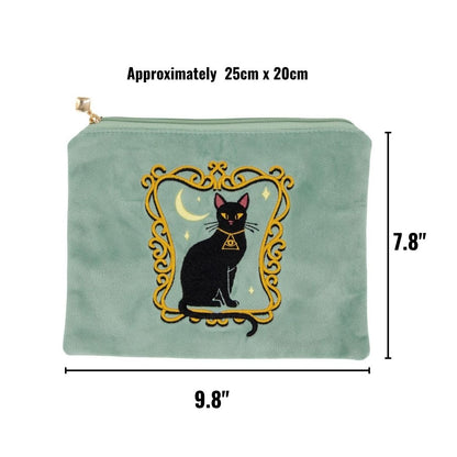 Duchess Shadowfloof's Mew World Order Large Velvet Cosmetics Bag