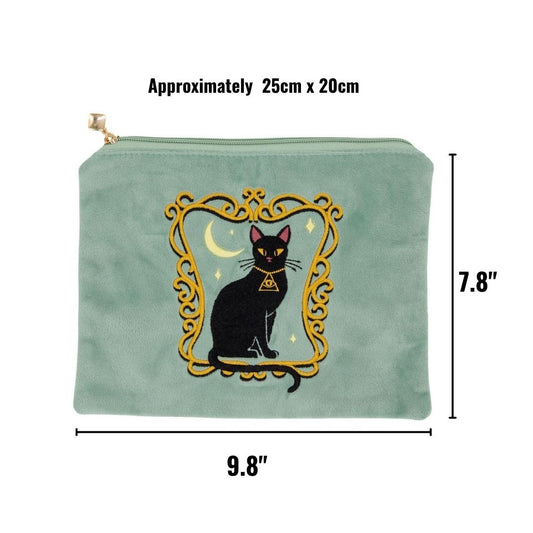 Duchess Shadowfloof's Mew World Order Large Velvet Cosmetics Bag