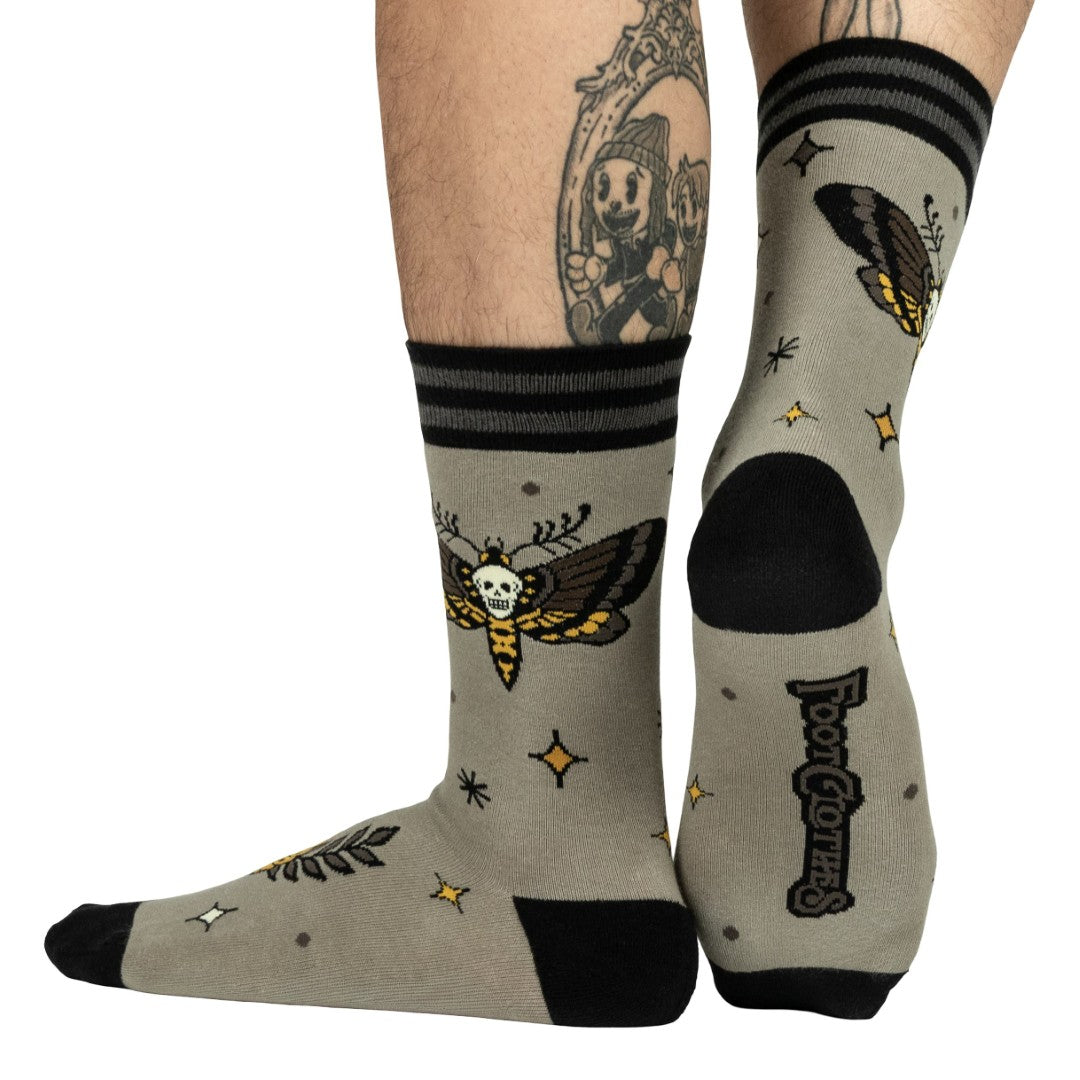 Metamorphosis Death's Head Moth Crew Socks