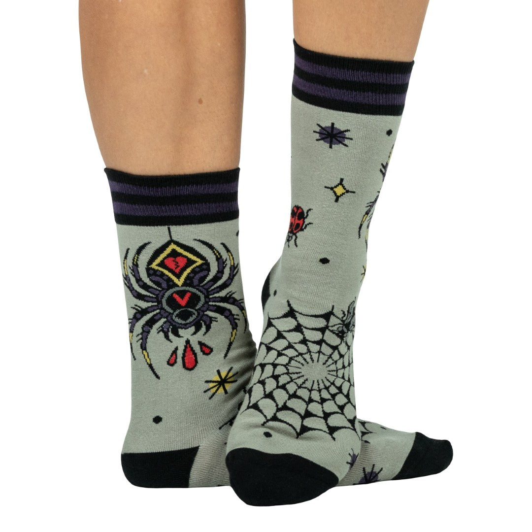 Widow's Web Crew Socks
