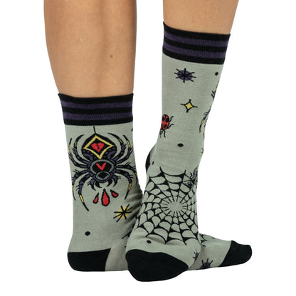 Widow's Web Crew Socks