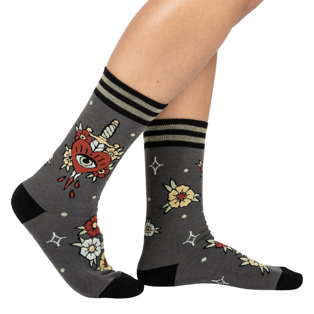 Love Hurts Crew Socks