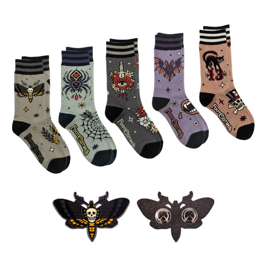 LIMITED Cursed Classics Crew Socks and Pin Pack | 5 Designs