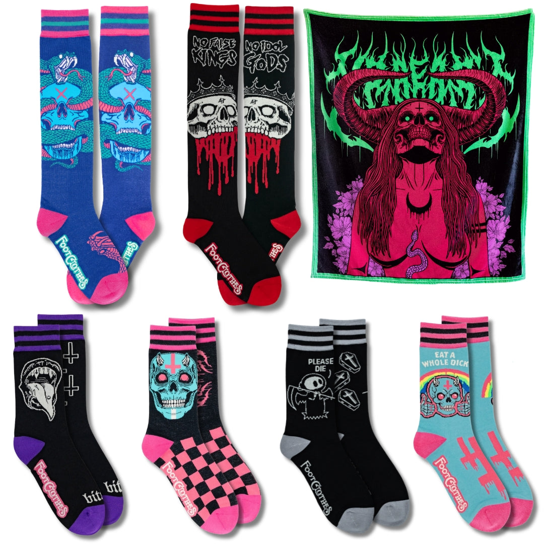 XRAEART Full Collection Pack | 6 Designs and Cozy Blanket - FootClothes