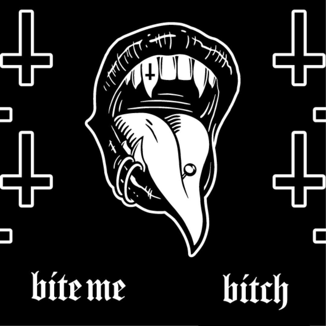 Bite Me Bitch Crew Socks - FootClothes