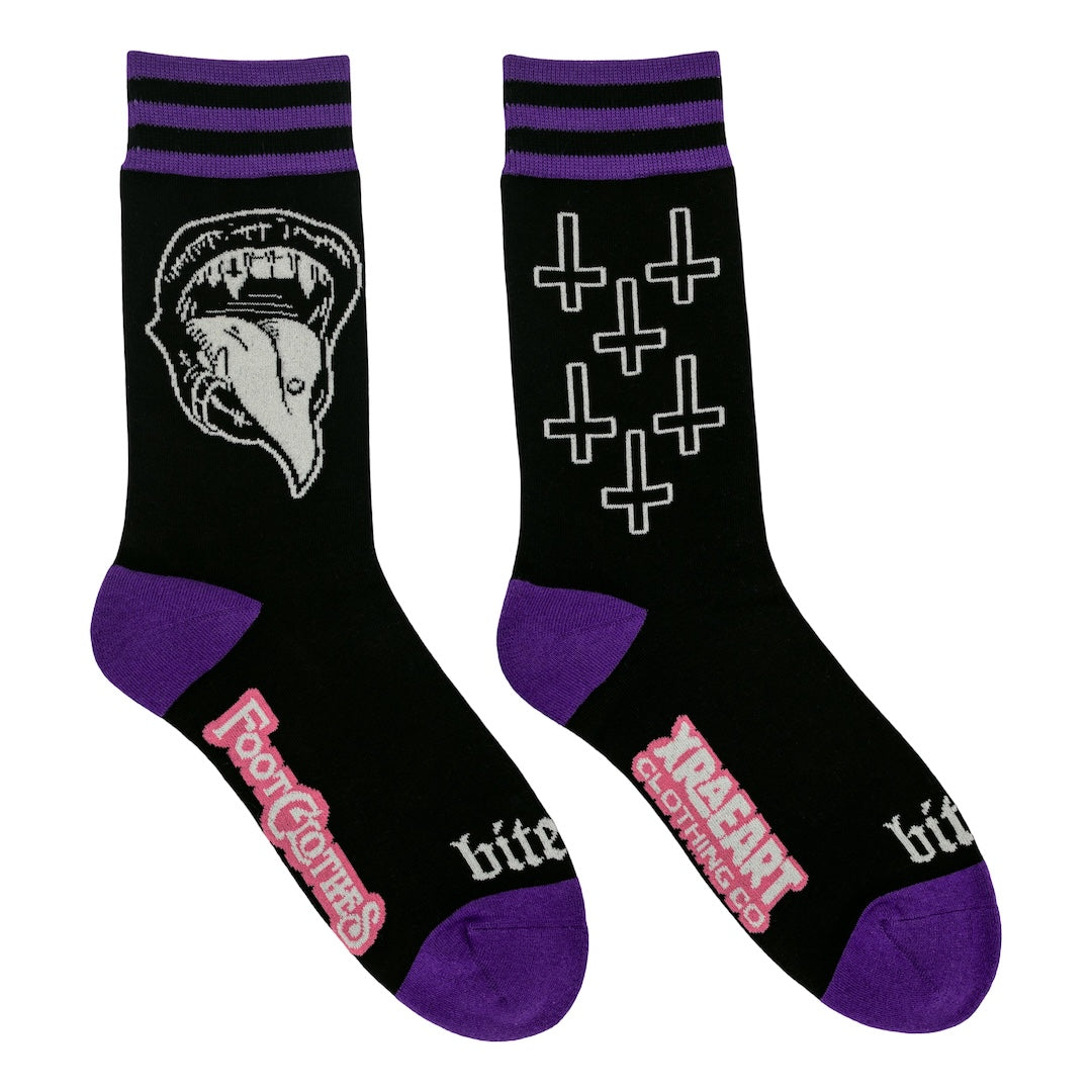 Bite Me Bitch Crew Socks - FootClothes