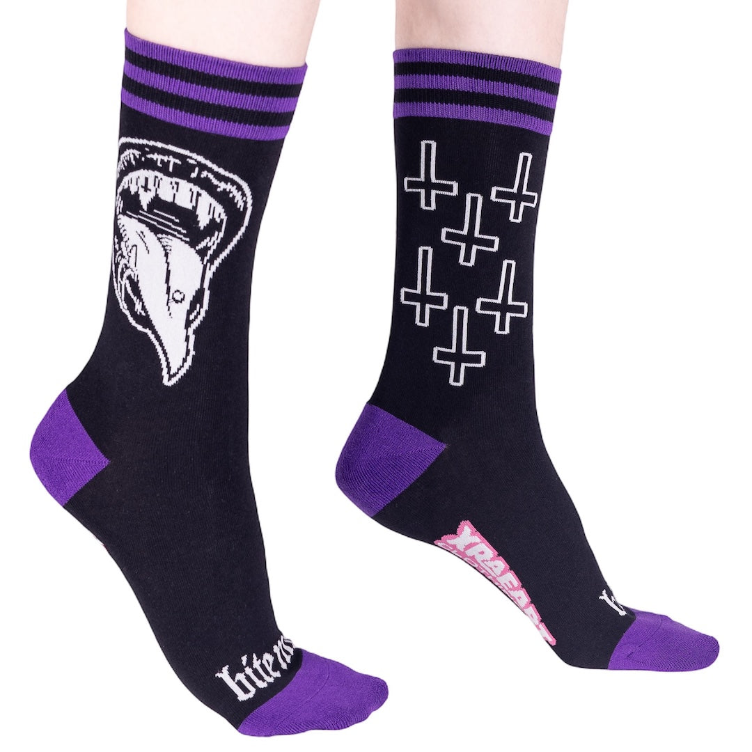 Bite Me Bitch Crew Socks - FootClothes