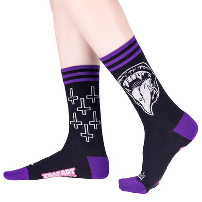 Bite Me Bitch Crew Socks - FootClothes