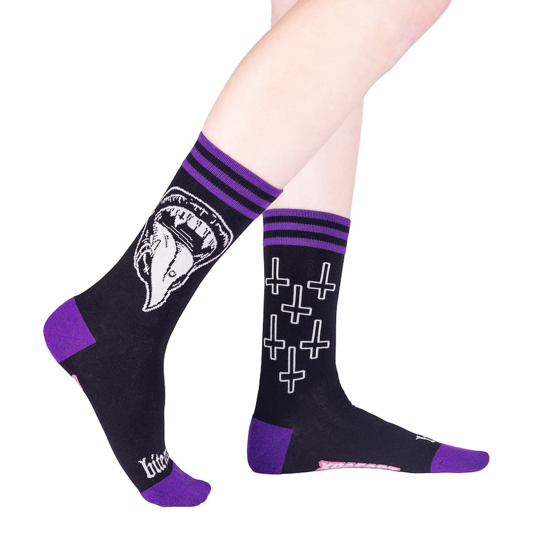 Bite Me Bitch Crew Socks - FootClothes