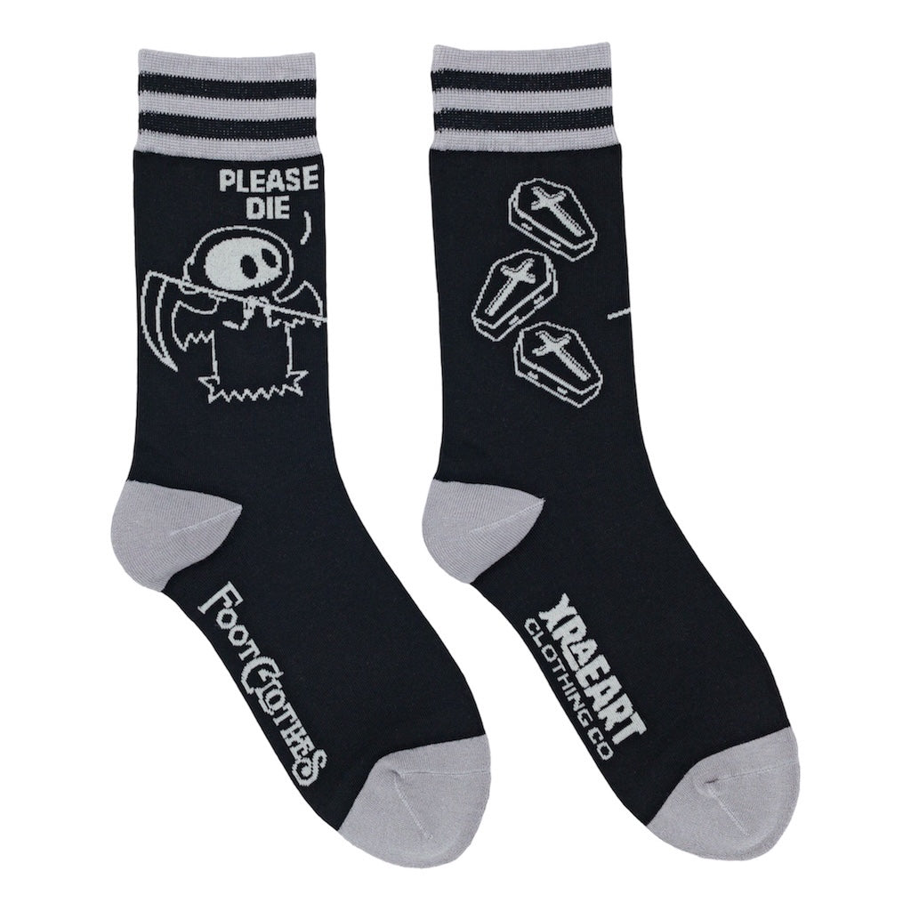 PREORDER Please Die Crew Socks