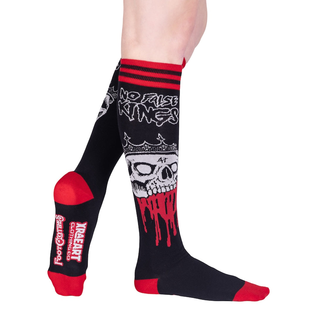 No False Kings No Idol Gods Knee High Socks - FootClothes