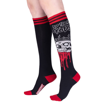 No False Kings No Idol Gods Knee High Socks - FootClothes