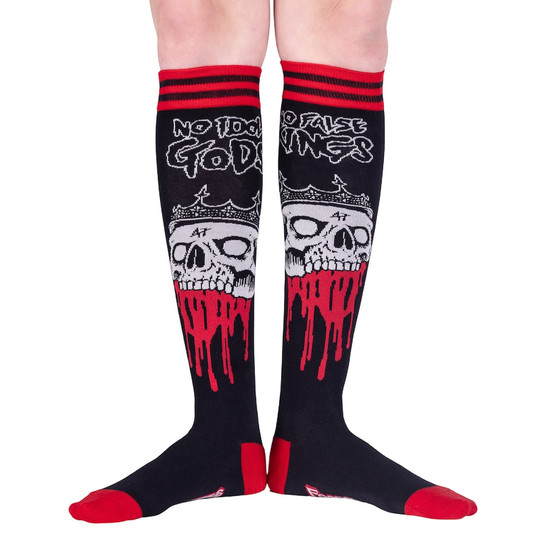 No False Kings No Idol Gods Knee High Socks - FootClothes