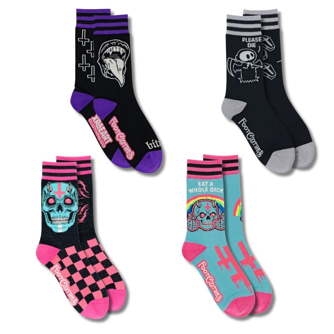 PREORDER XRAEART Crew Sock Pack | 4 Designs