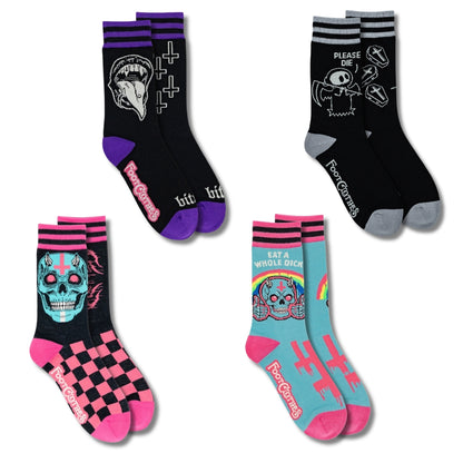 XRAEART Crew Sock Pack | 4 Designs - FootClothes