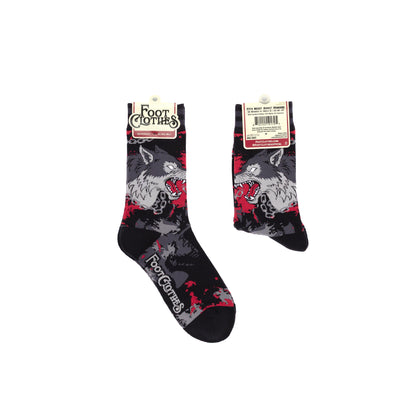 Big Mad Wolf Crew Socks - FootClothes